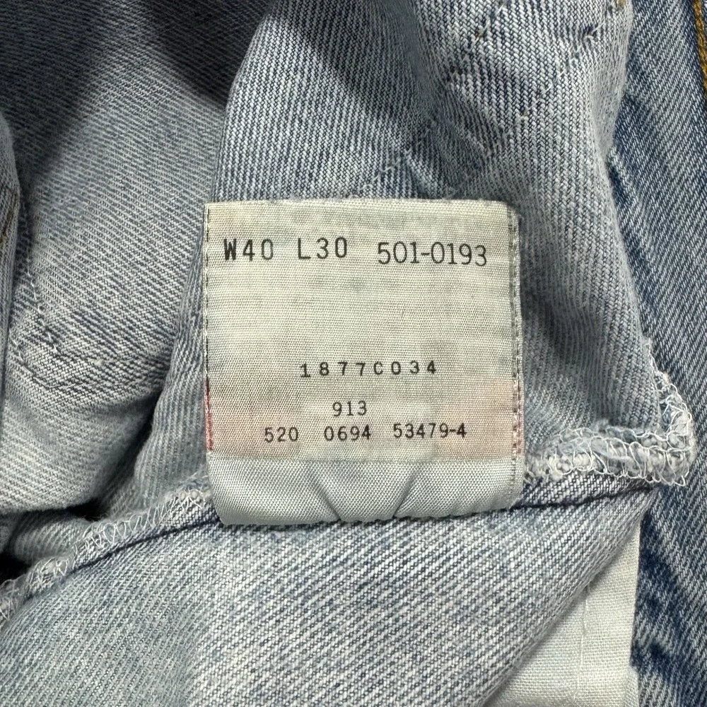 Vintage 90s Levi's 501 XX Denim Jeans Made in USA Size 40x30 Medium Wash 501XX